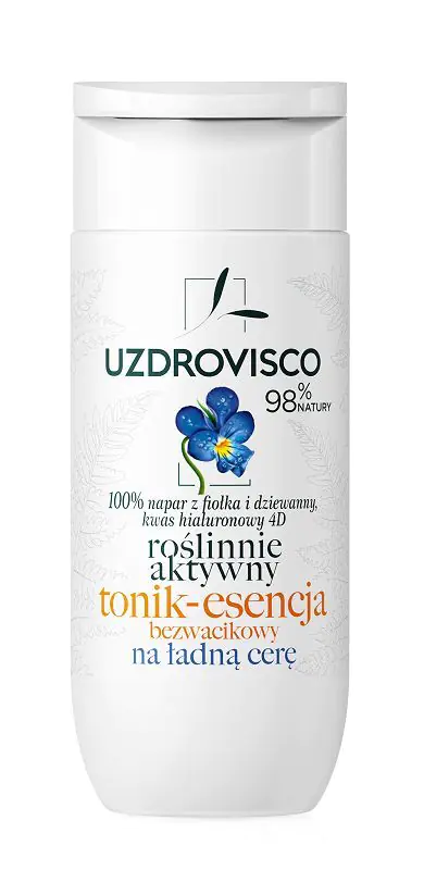 Uzdrovisco Fiołek Roślinnie aktywny tonik nawilżający bezwacikowy