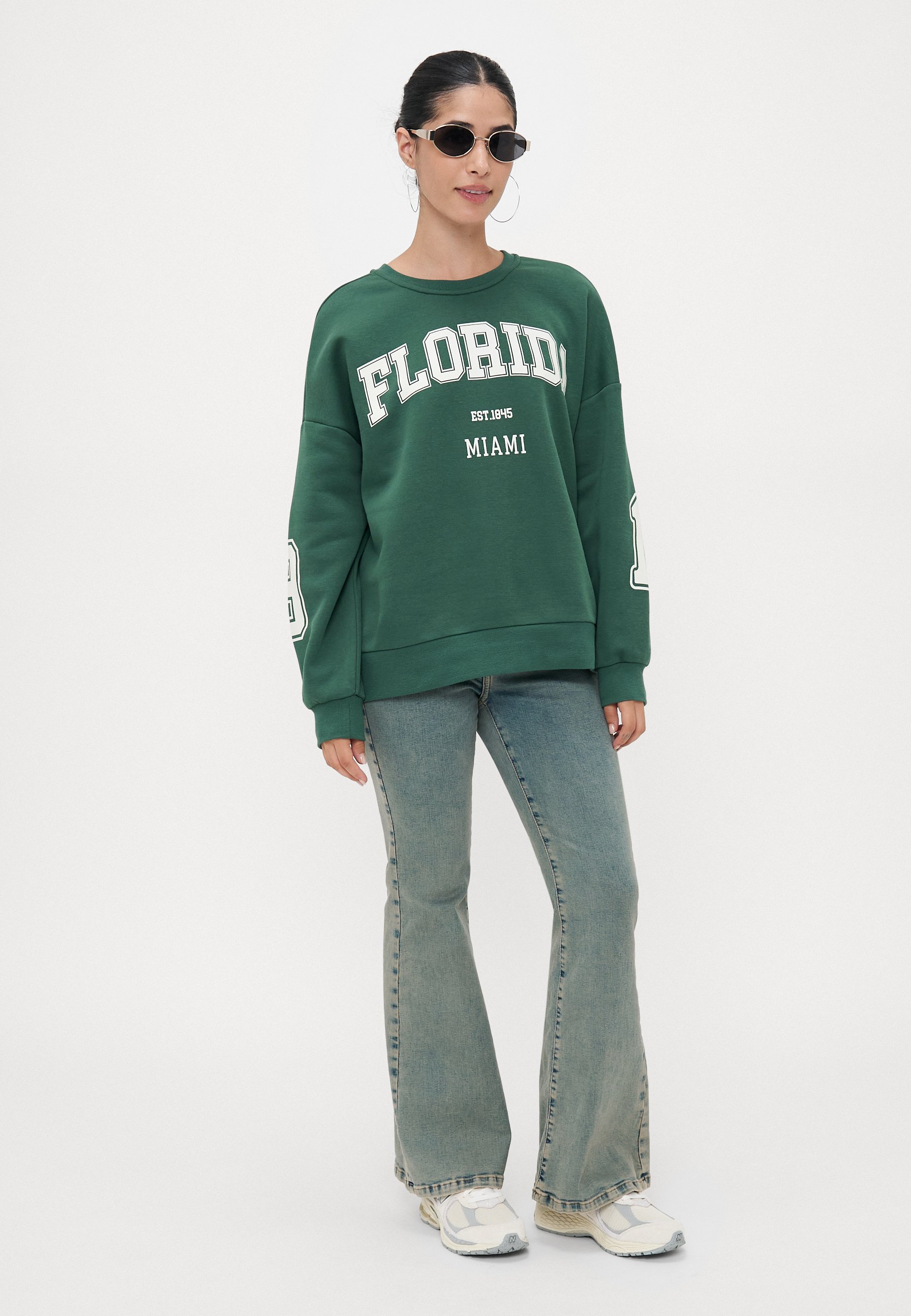 UNIQUEMENT Petite ONLVICTORY COL RO - Sweat-shirt - aiguille de pin