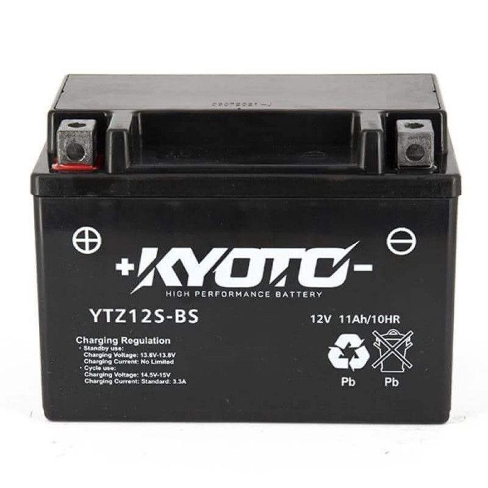 Batería Kyoto para motocicleta Honda 800 VFR Fi VTEC con ABS (2002 a 2013) YTZ12S-BS / 12V 11Ah