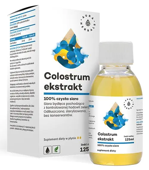 Colostrum Ekstrakt 100% Czysta Siara Bydlęca, Płyn