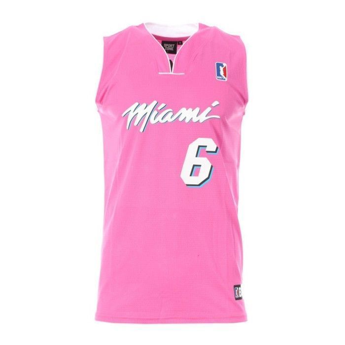 Basketballtrikot – SPORT ZONE – MIAMI – Pink – Herren – 100 % Polyester