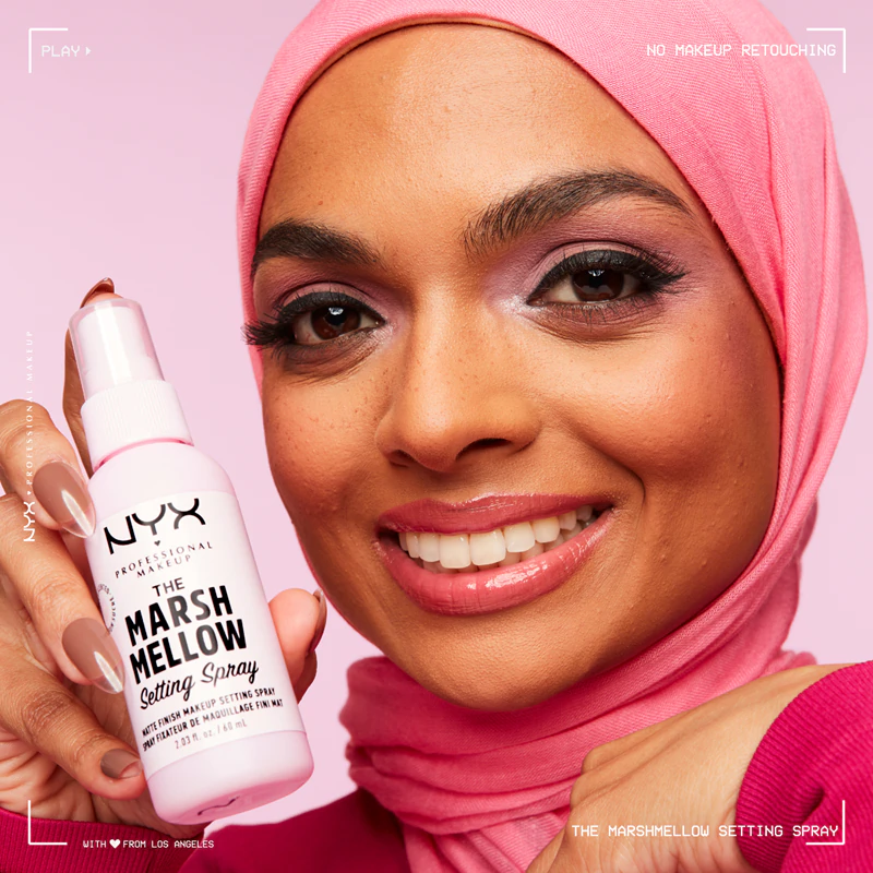 Spray fixador de maquiagem The Marshmallow da NYX Professional Makeup