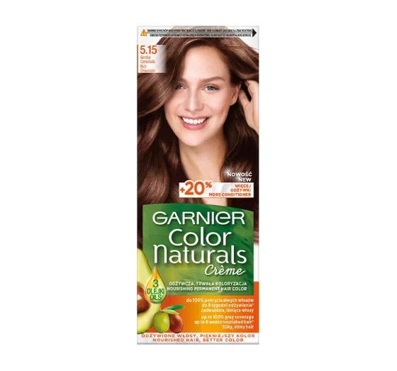 Garnier Color Naturals trwała farba do włosów 5.15 Gorzka Czekolada