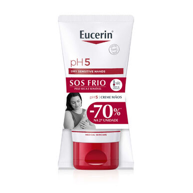 Eucerin pH5 SOS kald håndkrem, pakke 2 x 75 ml
