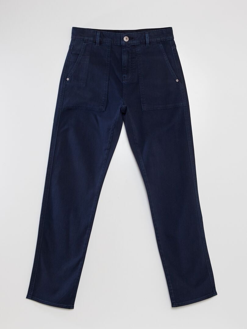 Calça jeans reta - AZUL