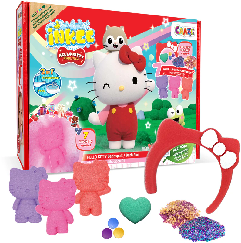 Darčeková sada Hello Kitty do kúpeľa pre deti