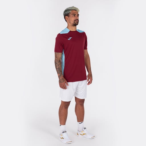  Camiseta Manga Corta Joma Championship Vi Burdeos Celeste