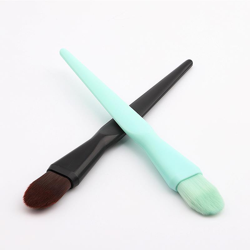 Novo pincel cosmético de 2 cores para maquiagem facial DIY, ideal para base, pó e blush. Ferramentas de cuidados com a pele e pincel de beleza.