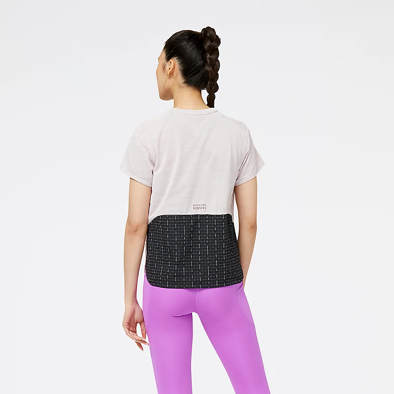 Damska koszulka z krótkim rękawem Impact Run Luminous – STONE PINK HEATHER