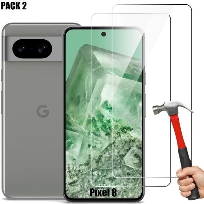 Displayschutzfolie – Google Pixel 8 – Gehärtetes Glas – 2er-Pack – Stoßfest (9H)