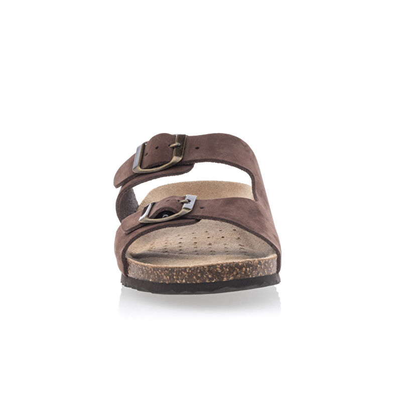 Sandali da donna marroni / Scarpe aperte in punta