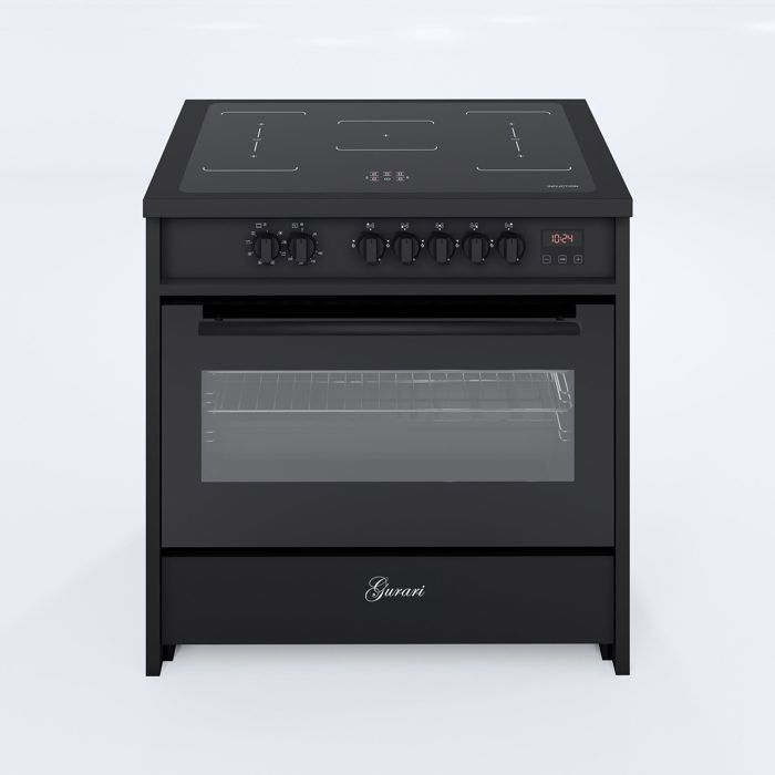 Placa de inducción - GURARI - E 913 BL - 90 cm - 121 L - 5 zonas de inducción con función booster
