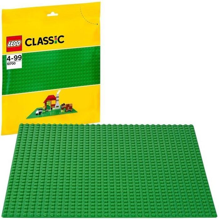 LEGO® Classic 10700 Green Baseplate, 32x32, Building Set, Creative, Collectible
