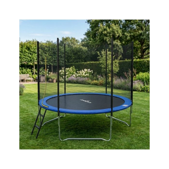 Trampoline - JUMP4FUN - Jump4Fun Deluxe - 6FT (185 cm) - Extérieur - Sécurité incluse