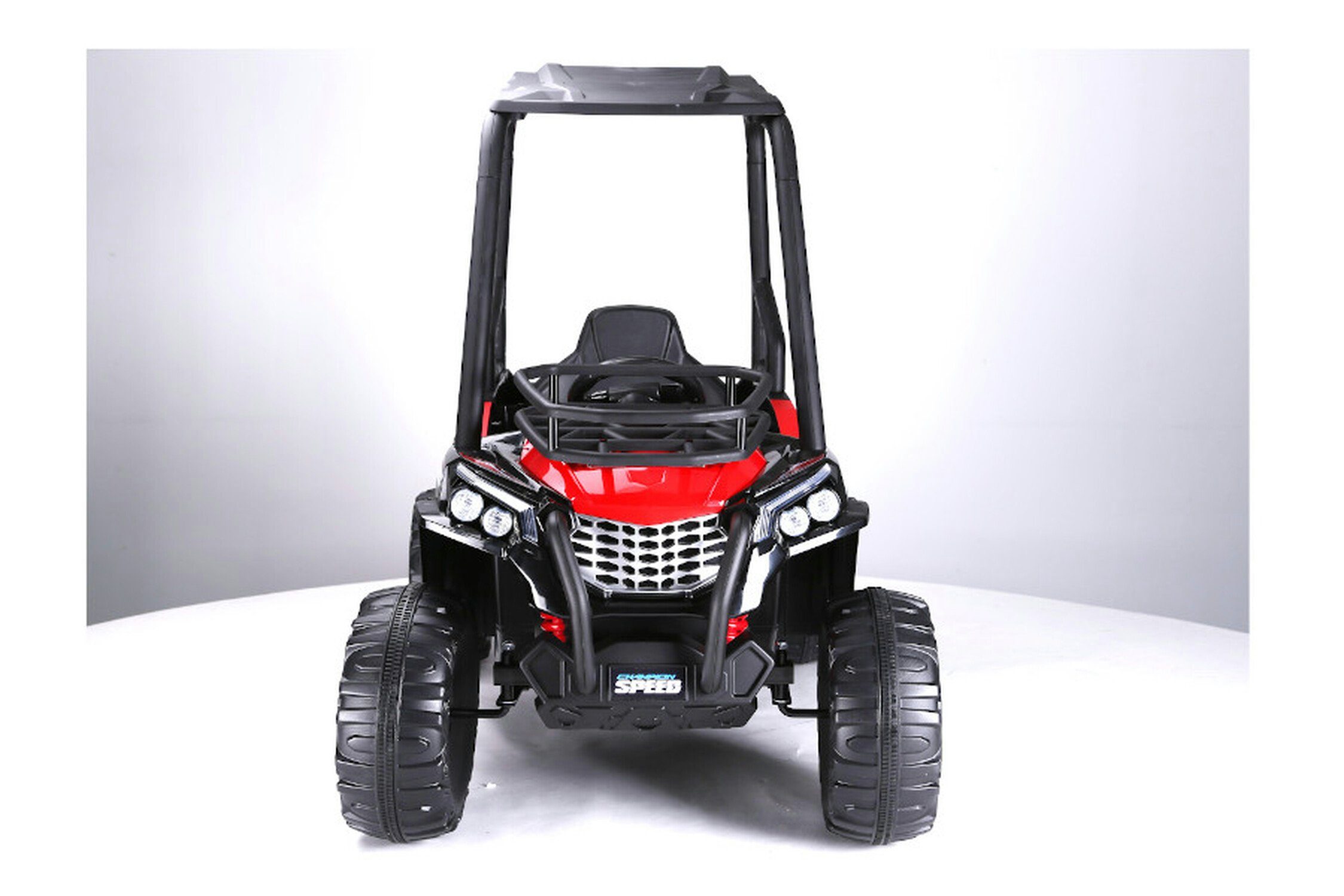 TPFLiving elektryczny wózek dziecięcy Buggy 370 - silnik: 2 x 120 W - akumulator: 2 x 12 V/10 Ah, ładowność 40 kg, wózek dziecięcy - elektryczny wózek ze skórzanym siedzeniem i pasem bezpieczeństwa