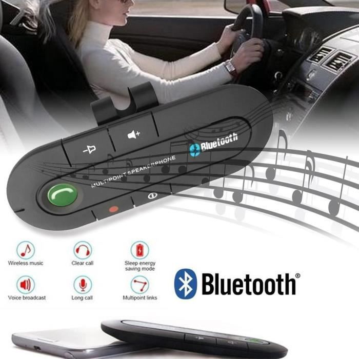 Accessorio audio-video, kit vivavoce Bluetooth per auto, altoparlante senza fili, telefono, lettore musicale MP3, con