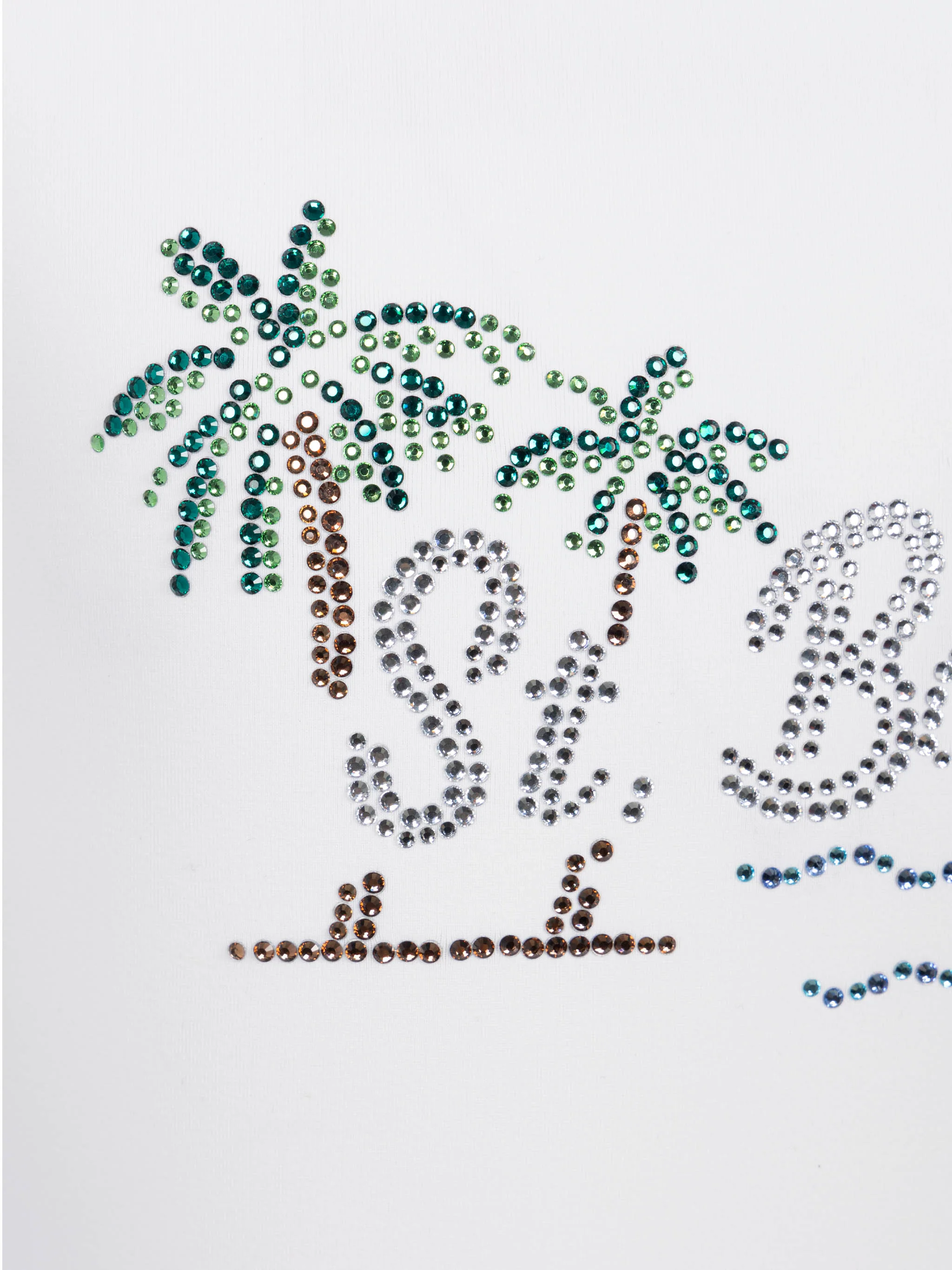 Kostuum intero Cara con ontwerp St. Barth zonsondergang in strass