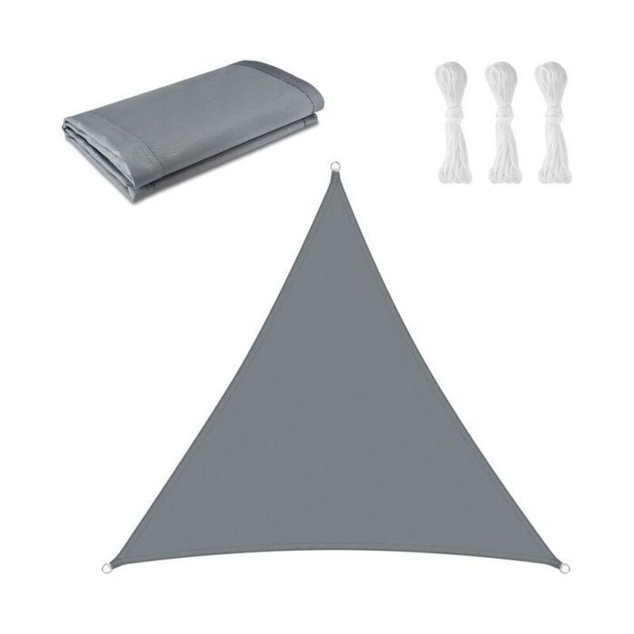 Vela de sombra - YYV - Triangular 4x4x4m - Protección UV - Impermeable - Fácil de limpiar