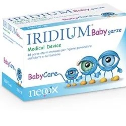 IRIDIUM Gaze infantil para higiene ocular Iridium, 28 unidades. Limpeza e higiene dos olhos.