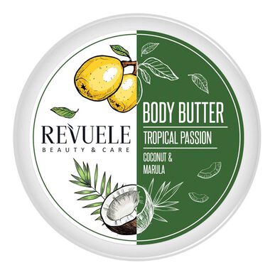 Revuele kokosnøtt og marula kroppssmør 200 ml 200 ml