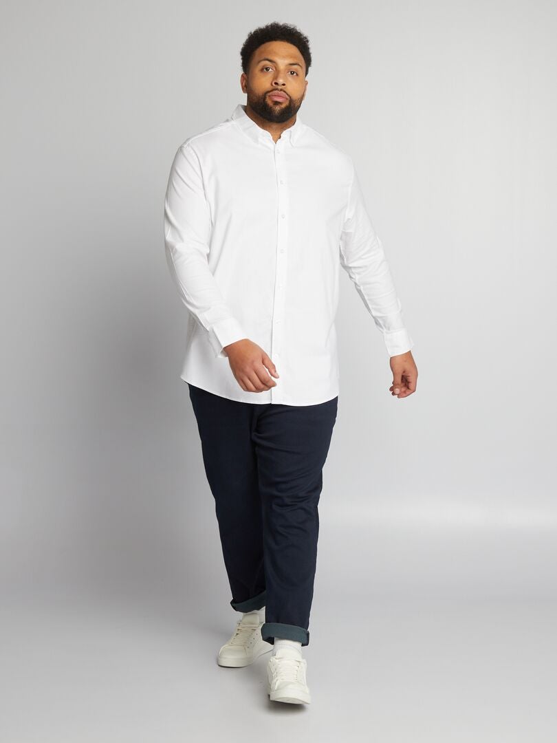 Slim fit jeans met 5 zakken - Maat L30 - Blauw