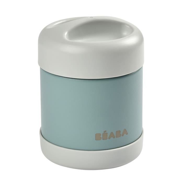 Contenedor de almacenamiento de alimentos de acero inoxidable con aislamiento térmico de 300 ml - BEABA - Unisex - 4 meses - Gris