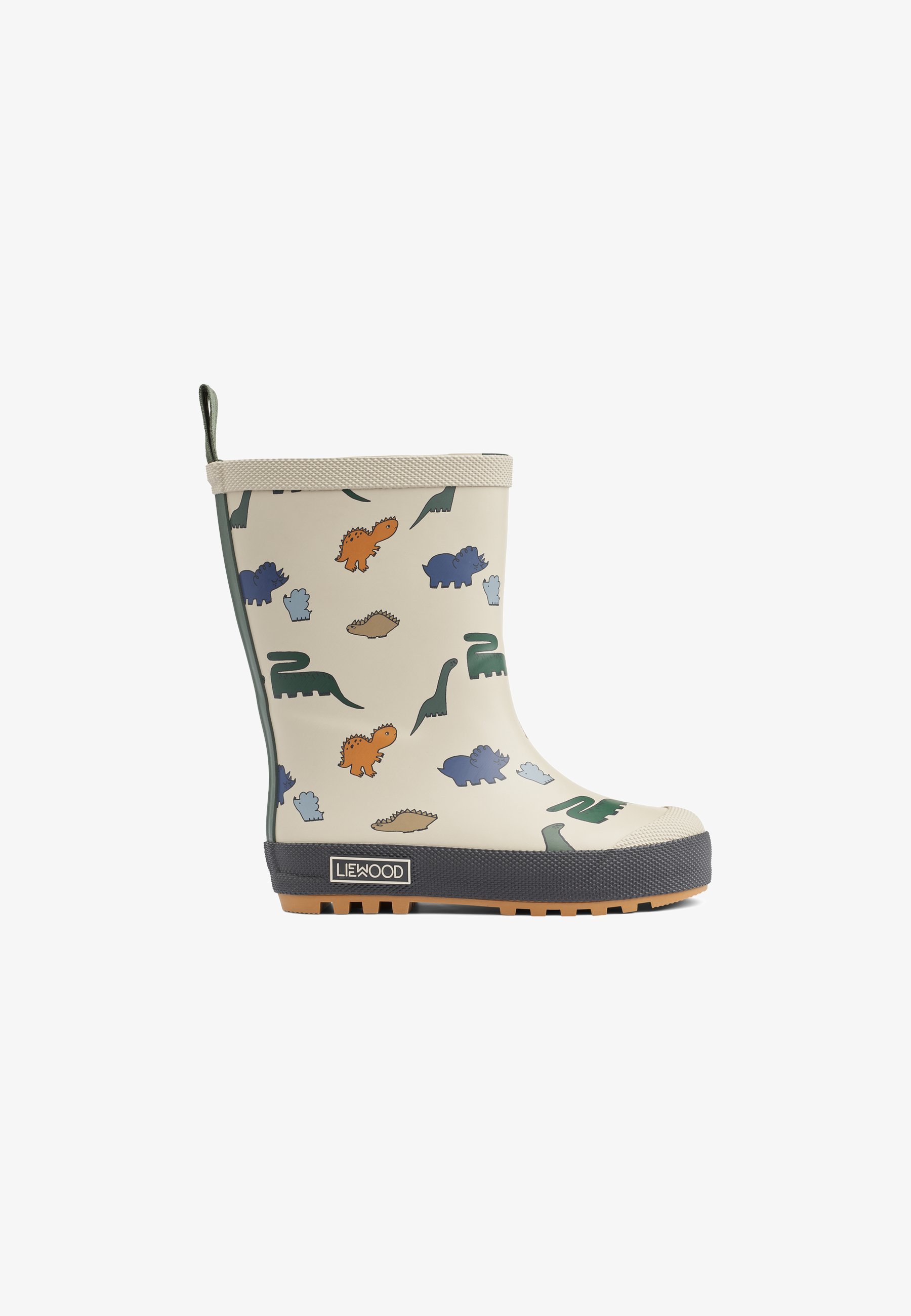 Liewood MASON THERMO RAINBOOT UNISEX - Kalosze - dinozaury / mgła