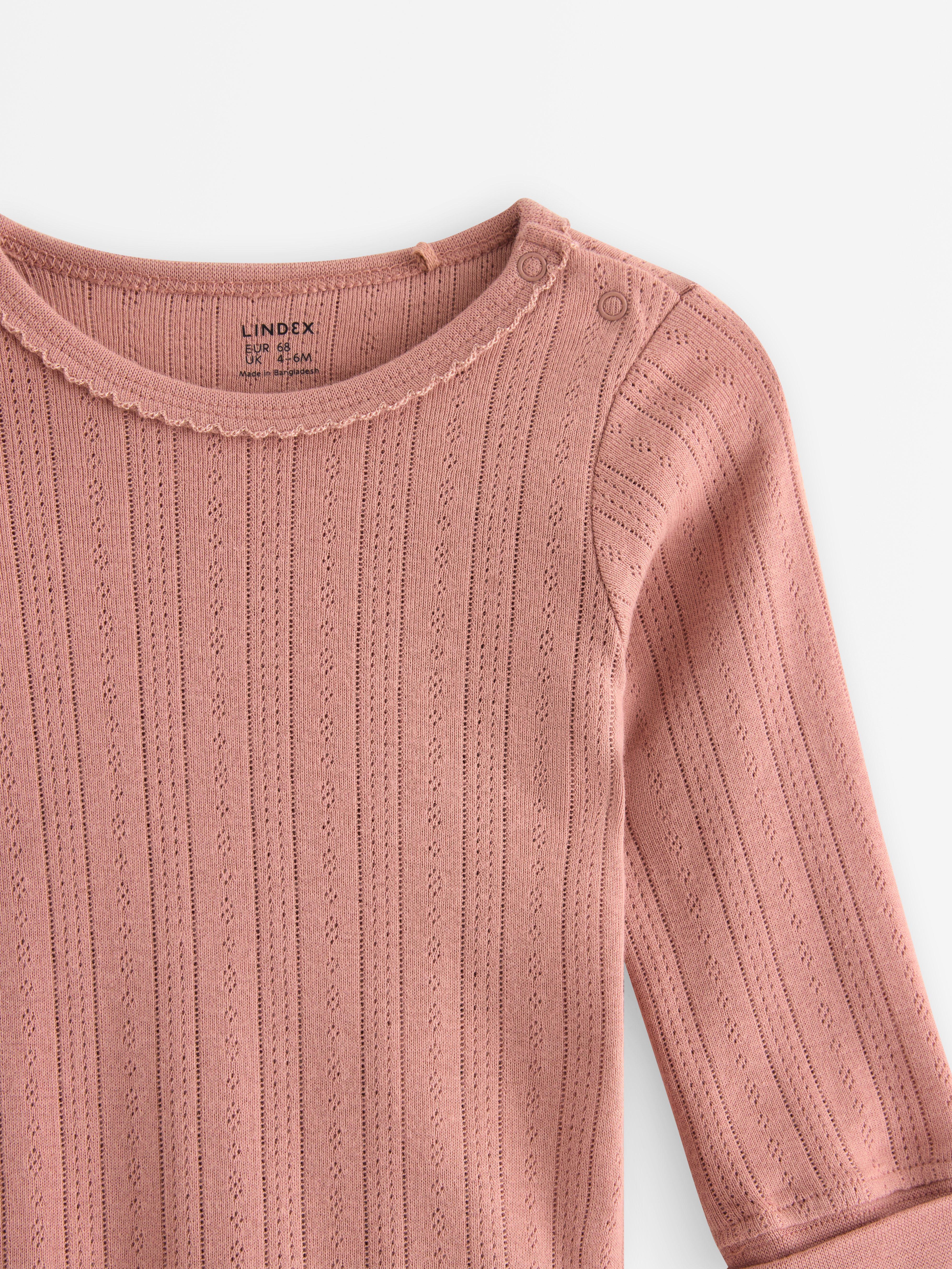 Body i pointelle Dusty Pink