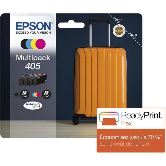 Paquete de 4 cartuchos de tinta - 405 Ultra Ink - EPSON - WorkForce WF-7830, 7835, 7840, WorkForce Pro WF-3820, 3825, 4820, 4825, 4830