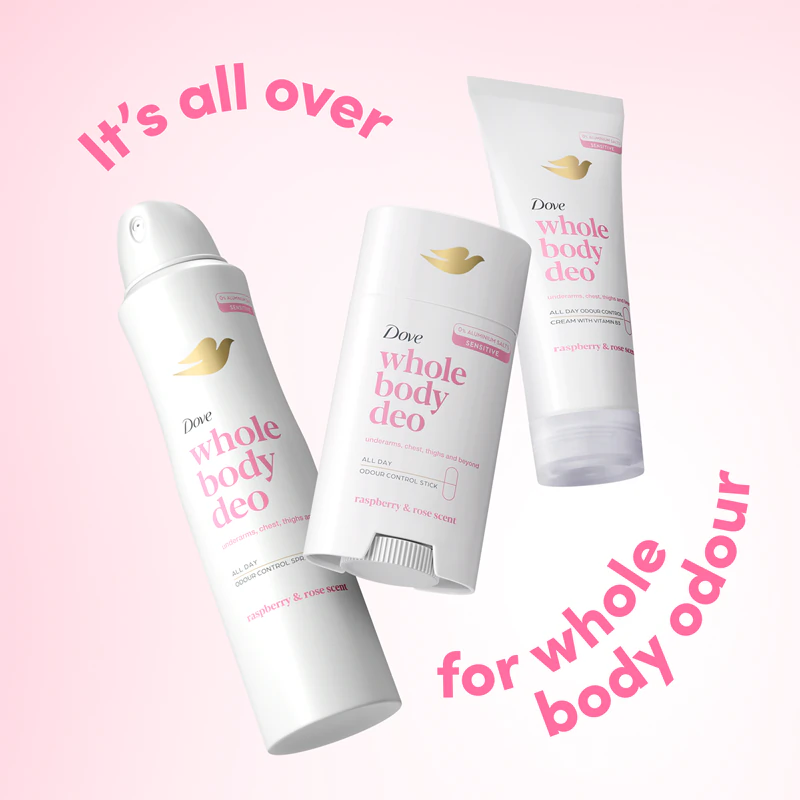 Dove Framboos & Roos Deodorant Bodycrème