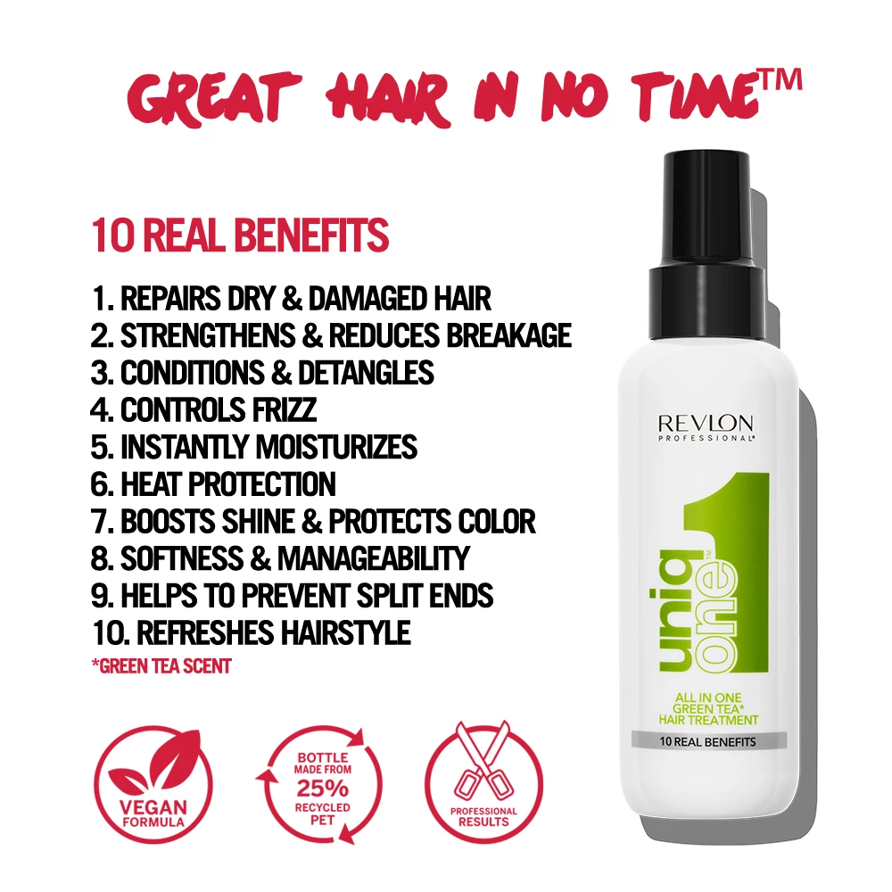 Zöld teás hajpakolás 150 ml - UniqOne