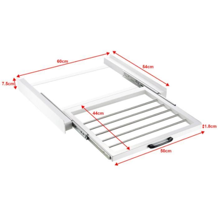 Kit de Superposition - FIMEI - 60cm - Porte-Serviettes - Installation Rapide - Blanc