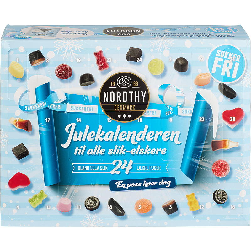 Joulukalenteri sokeriton 442 g, Nordthy