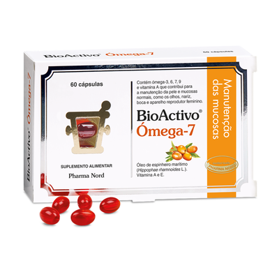Bioaktivno prehransko dopolnilo z omega-7 maščobnimi kislinami, 60 kapsul.