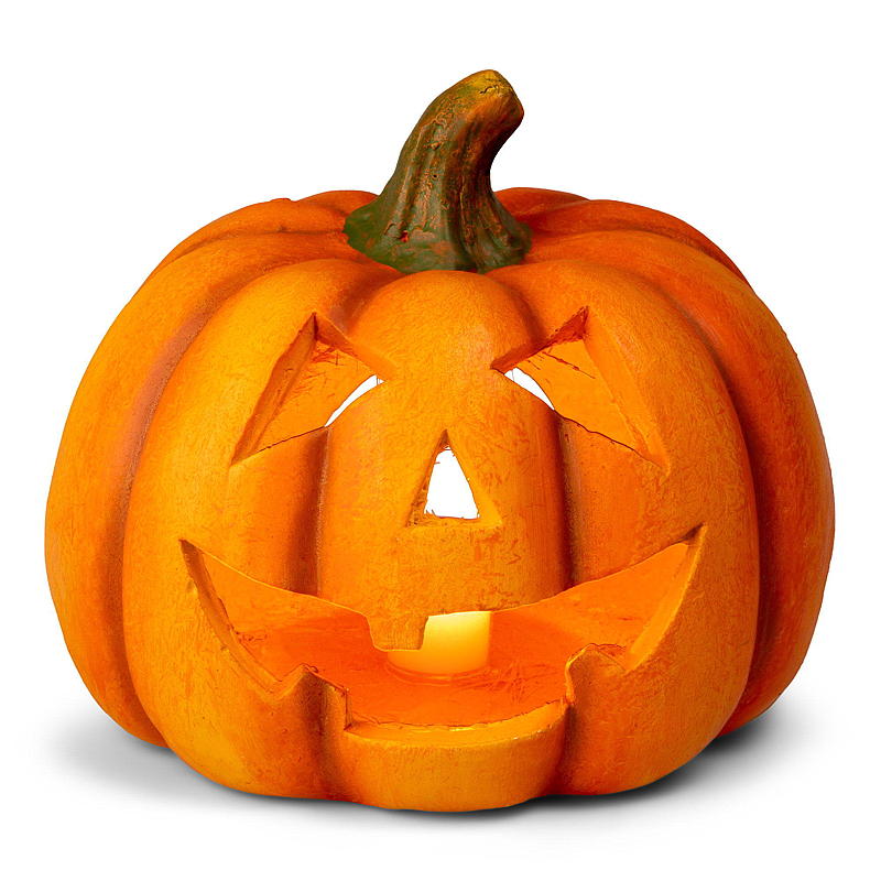 Portavelas para el hogar, calabaza de 27 cm de diámetro