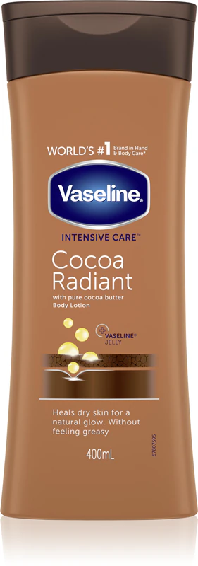 Hydratačné telové mlieko Vaseline Cocoa s kakaovým maslom