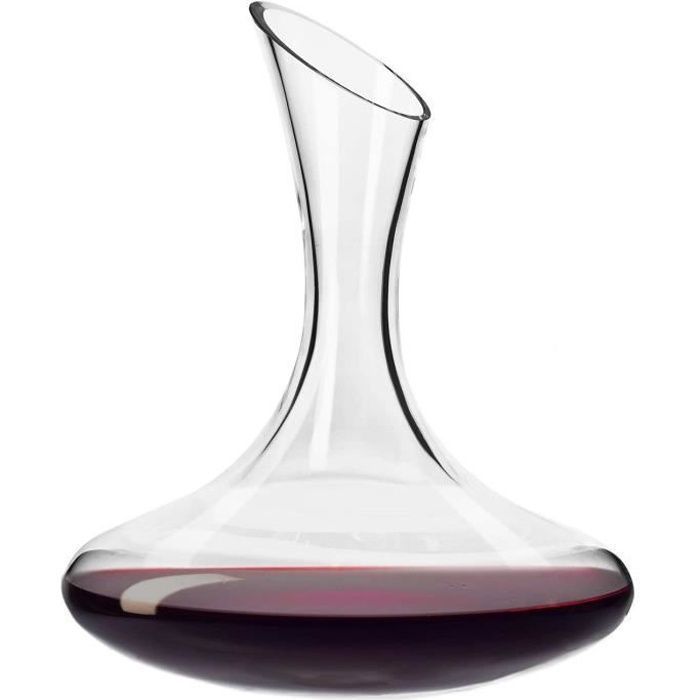 Krosno Carafe à Vin Verre en Cristal - Décanter - 1500 ml - Collection Avant-Garde - Cadeau Homme - Lavable au Lave-Vaisselle