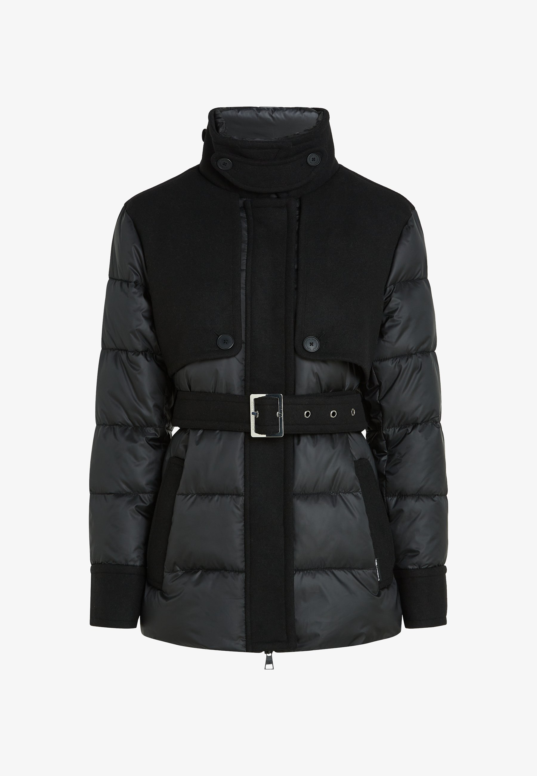 KARL LAGERFELD MIX MEDIA SHORT PADDED - Winterjas - zwart