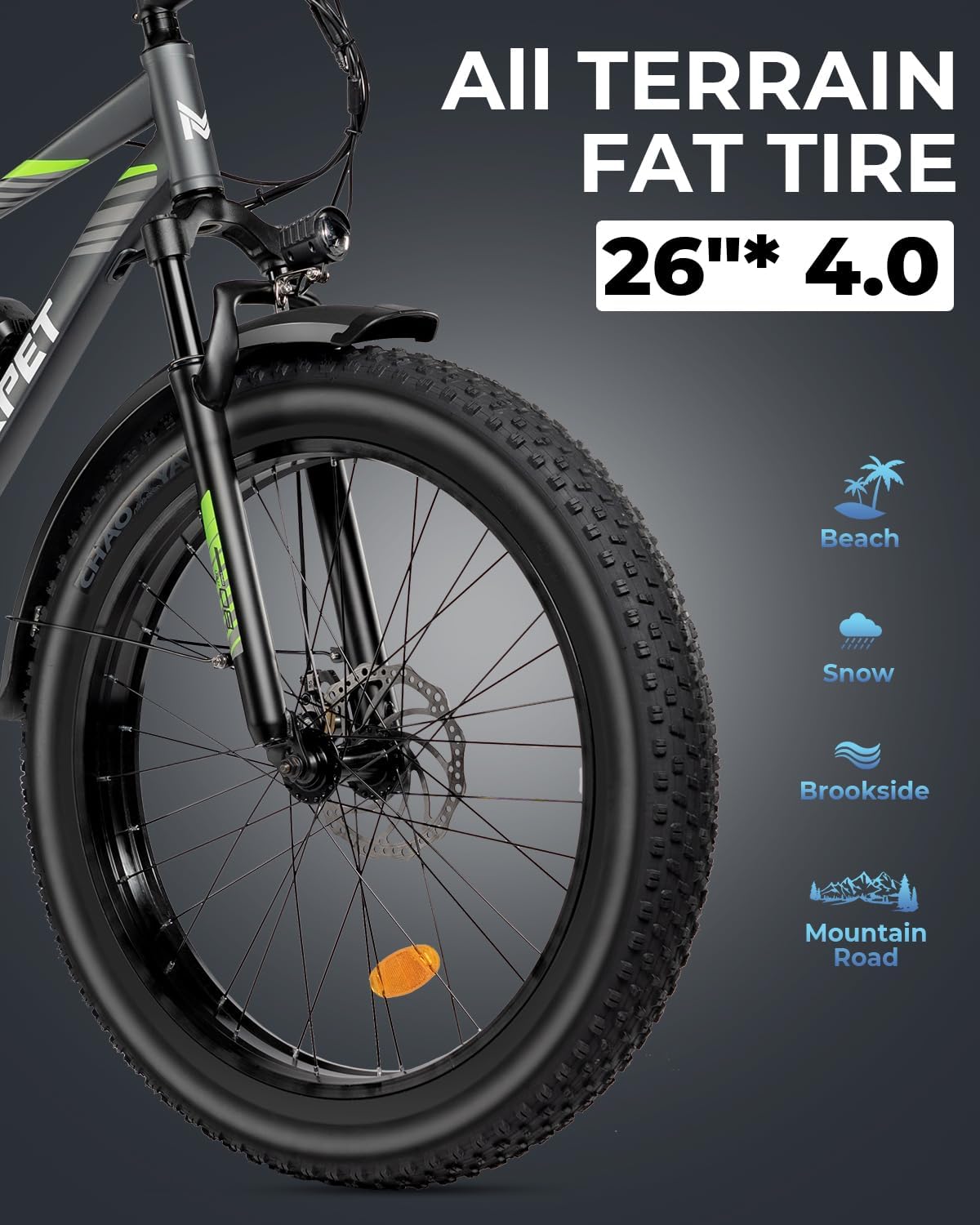 Mukkpet Suburban 750W Elektrofahrrad für Erwachsene