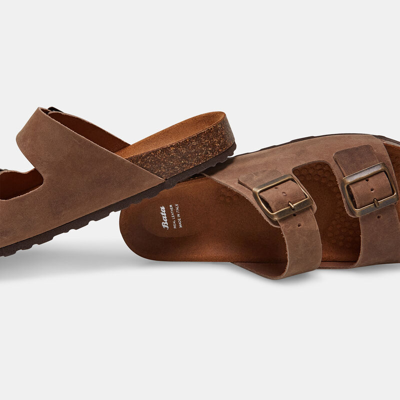 Herrsandaler i nubuck
