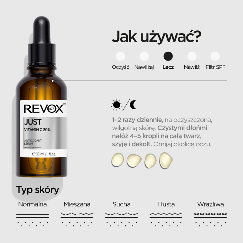 Revox B77 JUST Vitamin C 20% antioxidační sérum s vitamínem C