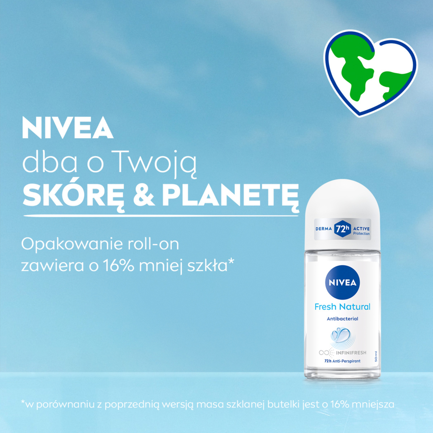 Nivea Men Deodorante Roll-on Antitraspirante 50ml Freschezza Naturale
