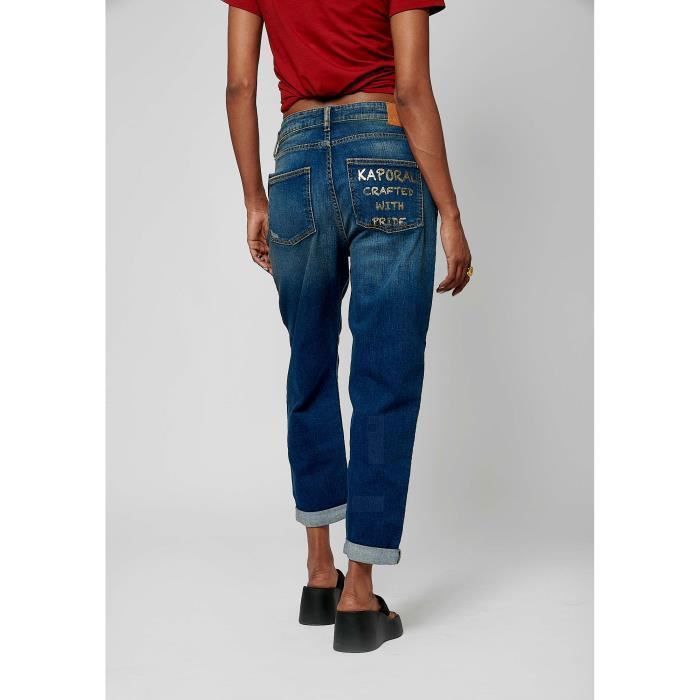Pantalones vaqueros BRENA Carrot para mujer - KAPORAL - Cintura alta - Azul