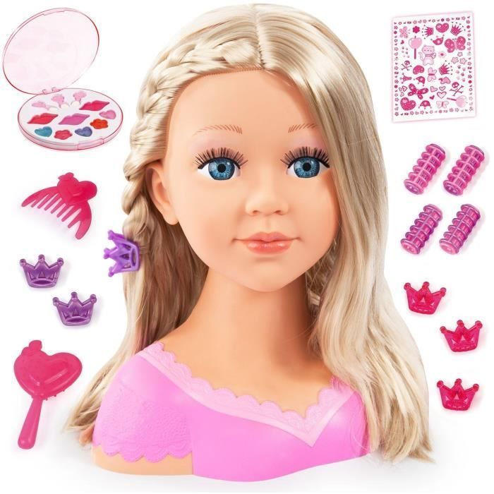 BAYER DESIGN – Charlene Super Model blonder Stylingkopf mit Make-up