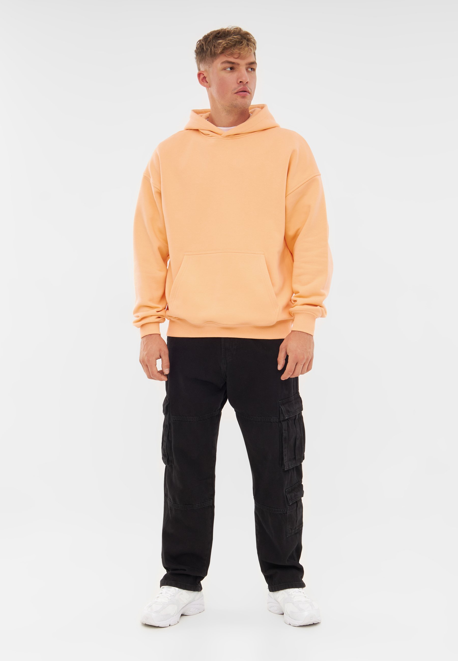 Johnny Urban CODY OVERSIZED - Hoodie - perzik