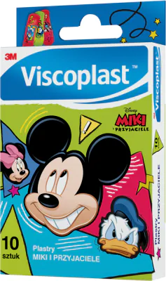 Viscoplast Miki i Przyjaciele, Plastry dla dzieci, 7,2x2,5cm