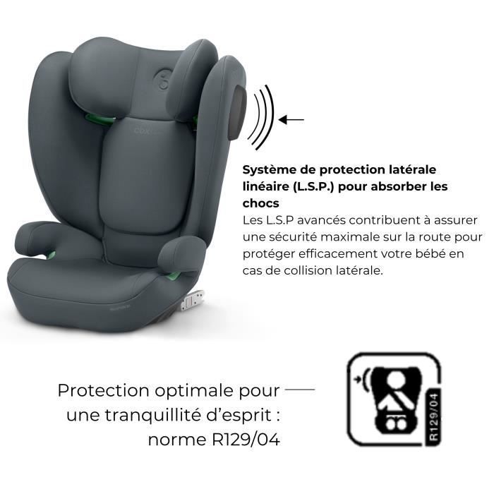 Silla de coche Cybex Solution B3 i-Fix - De 3 a 12 años - De 15 a 50 kg - De 100 a 150 cm - Gris