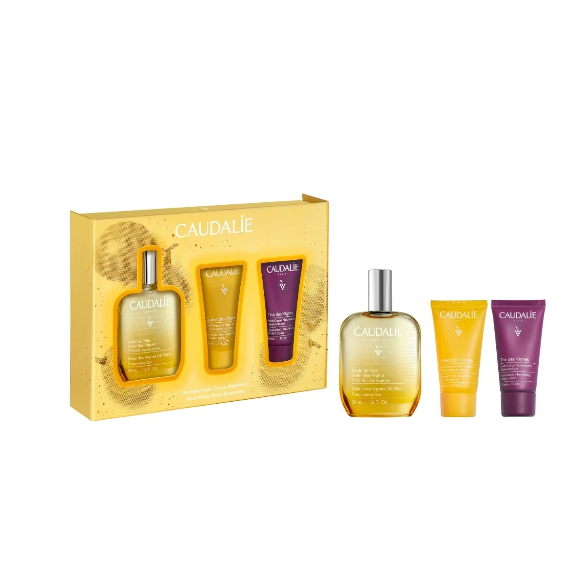 CAUDALIE Soleil Des Vignes Oil Set 50 ml - Božič 2024 Hidracija telesa