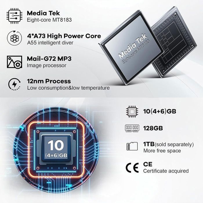 Tablet - KOTSREN - 11 inches - Android 14 - 10GB RAM 128GB ROM - WiFi 6