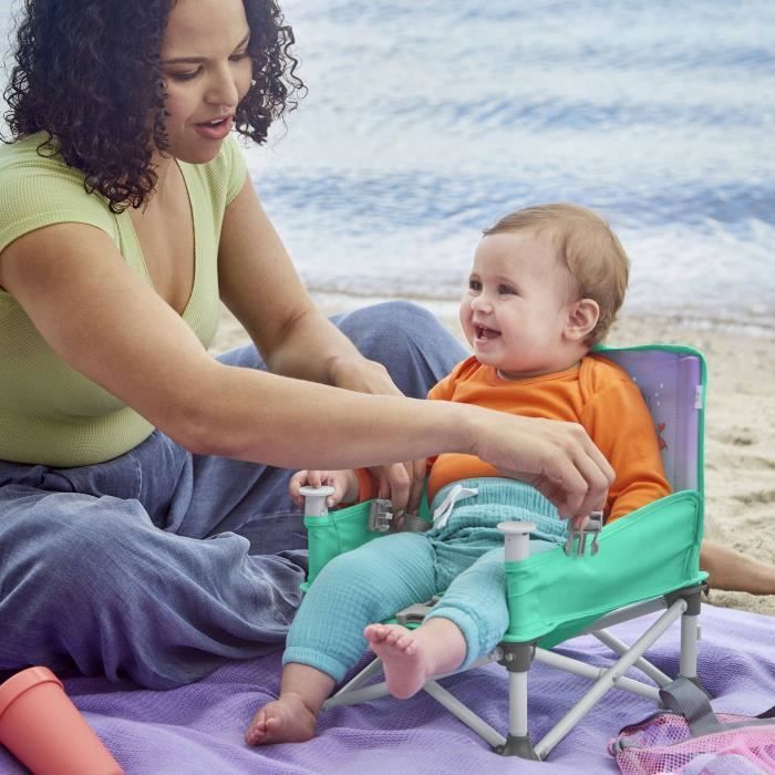 DISNEY BABY - LA SIRENETTA - Seggiolino auto pieghevole, portatile, leggero e facile da pulire, borsa per il trasporto inclusa.